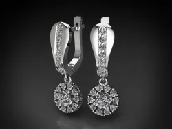 Lena earrings 3D print model