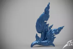 Line Kanok - Thai Art Sculpture STL OBJ 3D print model