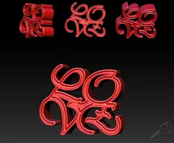 Love  mini statue for desktop STL 3D print model