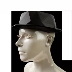 LowPoly Fedora Hat 3D print model