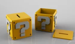 Mario Question Coins Bank  Fan Art 3D print model