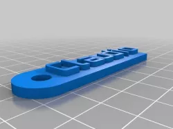 My Customized Message Keychain