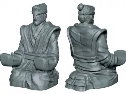 samurai holder 3D print model