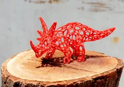 Styracosaurus Voronoi Wireframe - 3dprintable 3D print model
