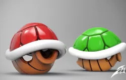Turtle Shell Fan Art for 3D Print Model 3D print model