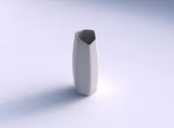 Vase arc hexagon with diagonal grid pattern 3D print model
