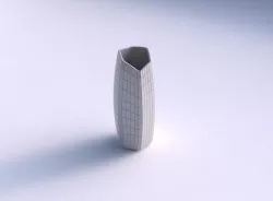 Vase arc hexagon with grid plates 3D print model