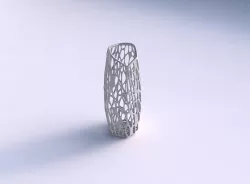 Vase arc hexagon with twisted organic lattice 3D print model