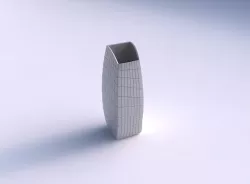 Vase arc rectangle with distorted grid plates 3D print model