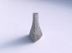 Vase grounded triangle with lattice tiles  3D print model