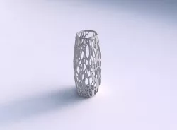 Vase hexagon with twisted organic lattice 3D print model