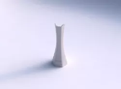 Vase squeezed and bent hexagon 2 with small horizontal sections 3D print model