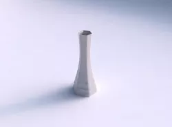 Vase squeezed hexagon with small horizontal sections 3D print model