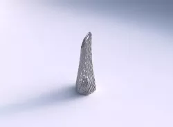 Vase top bent hexagon with lattice tiles  3D print model