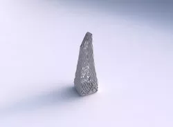 Vase top bent rectangle with lattice tiles  3D print model