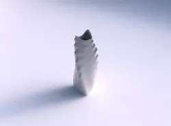 Vase twist curved tipping triangle 2 with curved horizontal s... 3D print model
