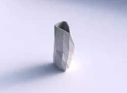 Vase twist curved tipping triangle with triangle plates 3D print model