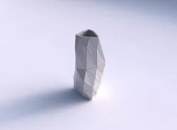 Vase twist triangle with triangle plates 3D print model