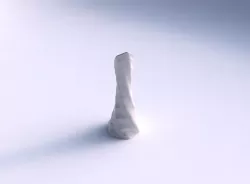 Vase twisted squeezed and bent hexagon with small horizontal ... 3D print model