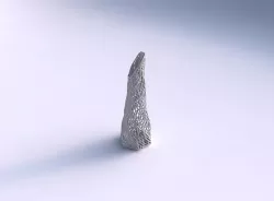 Vase twisted top bent hexagon with lattice tiles  3D print model
