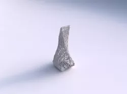 Vase twisted top bent quadratic 2 with lattice tiles  3D print model