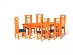 Wooden Dinning Table 3D print model