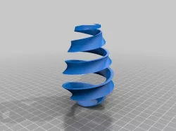2 Color Spiral Vase (#6)