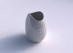 Bowl compressed with grid plates 3D print model