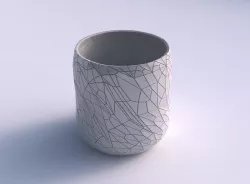 Bowl cylindrica with chaos plates 3D print model