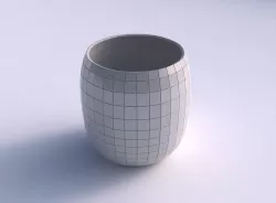 Bowl cylindrical with grid plates 3D print model