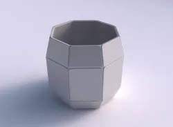 Bowl cylindrical with huge plates 3D print model