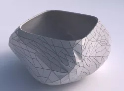 Bowl helix with chaos plates 3D print model