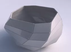 Bowl helix with large plates 3D print model