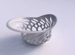 Bowl seed shell with smooth beveled cuts and extruded top ecc... 3D print model