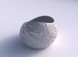 Bowl skewed with chaos plates 3D print model