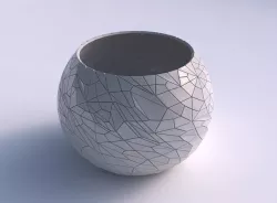 Bowl spheric with chaos plates 3D print model