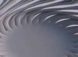 Bowl twisted two layered flower with soft tips squeezed 3D print model