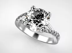 Copy of Chamise Diamond Ring Brilliant Earth 3D print model