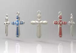 Edgy cross 3D print model
