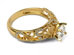 Enchanted Engagement Ring 3D print model
