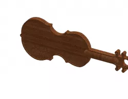 Fiddle - Violin Key Fob 3D print model