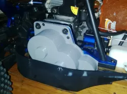 Gearbox Cover for an HSP Bayer RC Car.