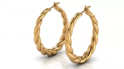 Gipsy Gold Earrings 3D print model
