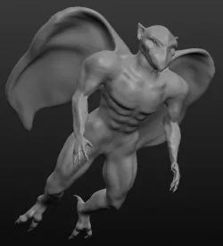 KARASU TENGU naked     Japanese monsters series vol 01 3D print model