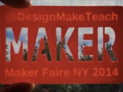 Maker Faire NY 2014 - Stencil Business Card