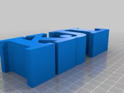 My Customized 3 Letters in a Row