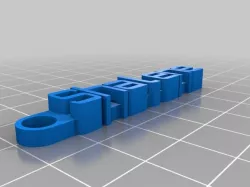 My Customized Message Keychain