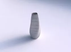 Narrow top vase helix with strange tiles 3D print model
