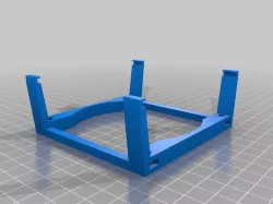 parametric fanholder for pcb with clips and bars