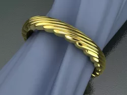 RING Wedding WAVE A 3D print model